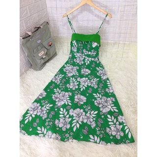 MD35 Đầm maxi 2 dây dáng dài