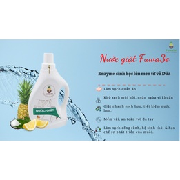 Nước Giặt Hữu Cơ Eco-Enzyme  FUWA3E  Chiết Xuất Từ Dứa An Toàn Cho Da Bảo Vệ Trẻ Em Tốt Cho Sức Khỏe Môi Trường