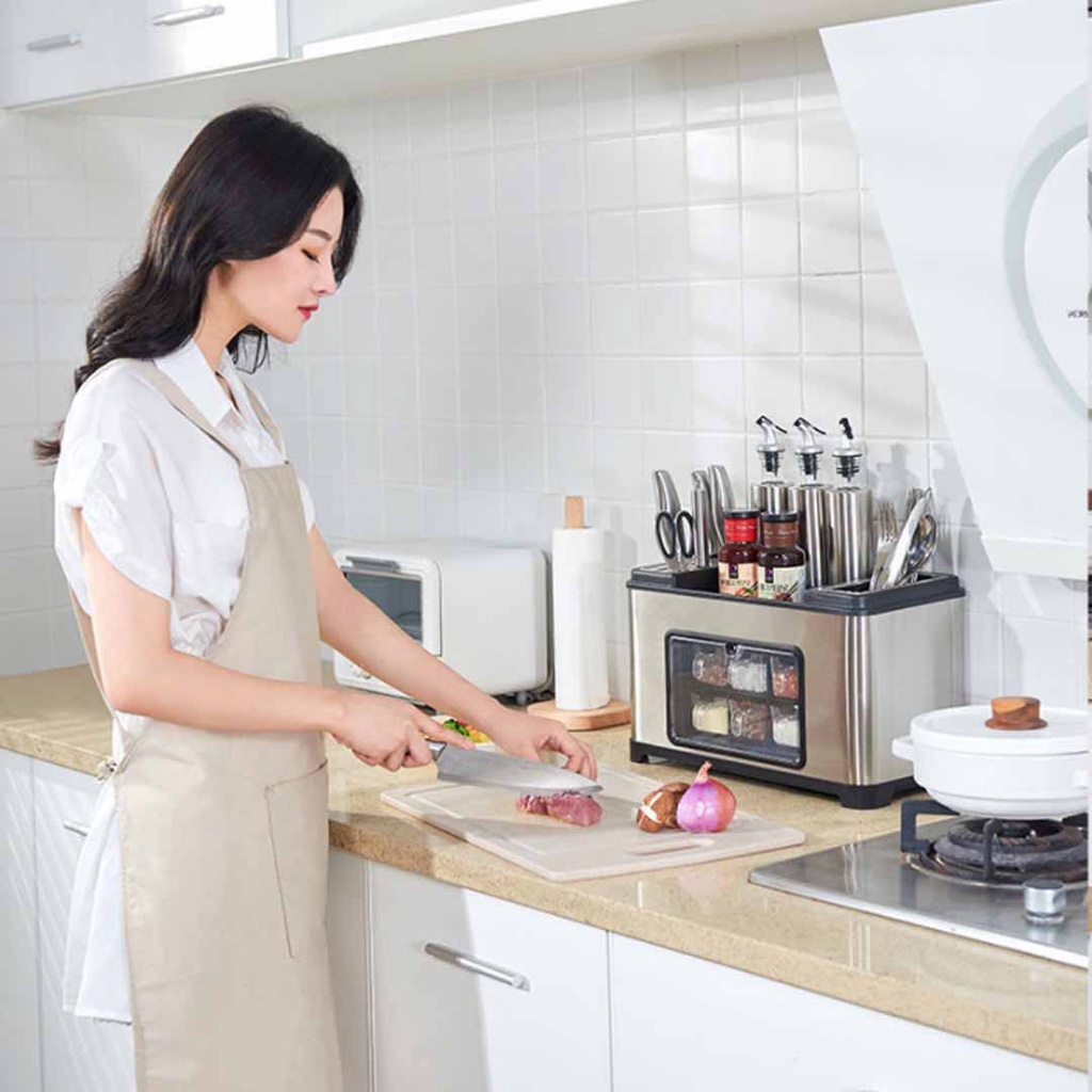 Kệ Đựng Gia Vị Nấu Ăn LIDORY, Tủ Gia Vị Inox 304,Tủ Để Chai Lọ Nguyên Liệu Nhà Bếp Chất Liệu Cao Cấp MS:HOPGIAVI