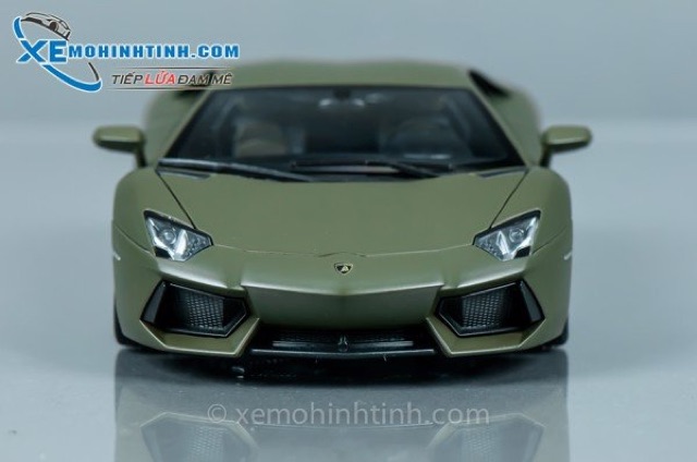 Xe Mô Hình Lamborghini Aventador Lp700 1:18 Welly-Fx (Xanh Rêu)