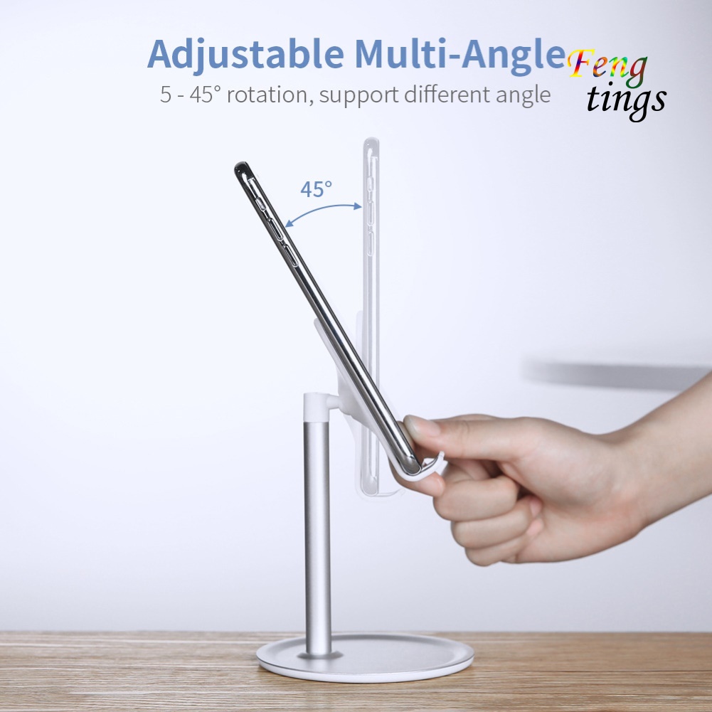 Giá Đỡ Điện Thoại / Máy Tính Bảng Bằng Hợp Kim Nhôm Tùy Chỉnh Tiện Dụng