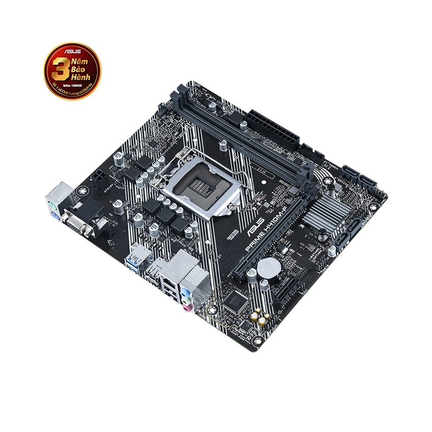 Mainboard ASUS PRIME H410M - F (Socket 1200 hỗ trợ CPU intel thế hệ 10, Khe cắm RAM: 2 khe (Tối đa 64GB))