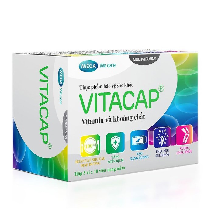VITACAP - Viên uống Multivitamin và khoáng chất (Chính hãng) Hộp 50 viên
