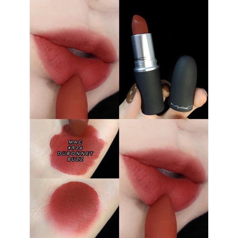 CHÍNH HÃNG - Son MAC powder kiss 926 Dubonnet buzz