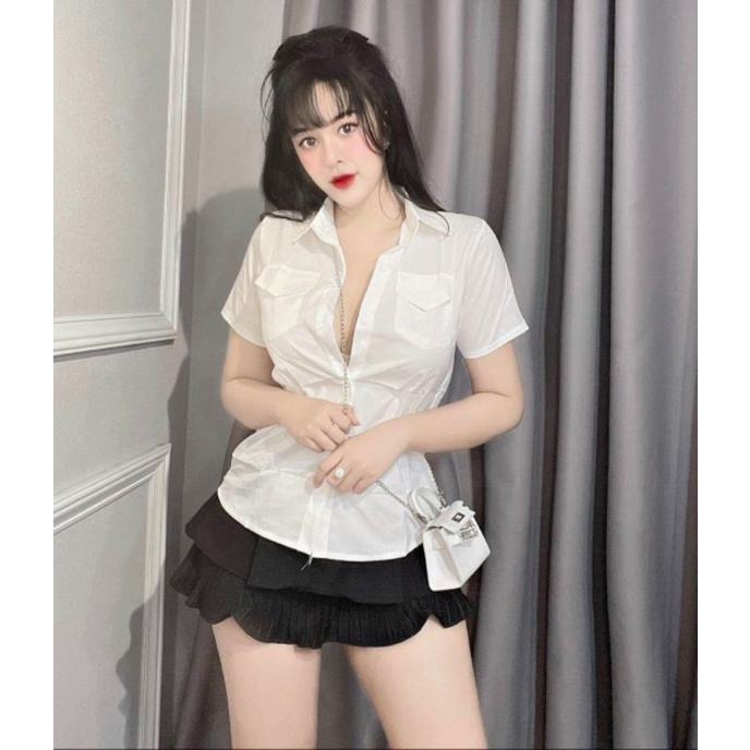 Áo sơmi cộc tay chiếc áo dễ phối đồ nhất
