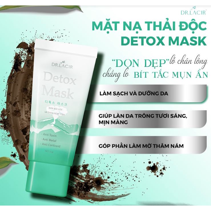 Mặt nạ thải độc DR.LACIR Detox mask 35g DR15