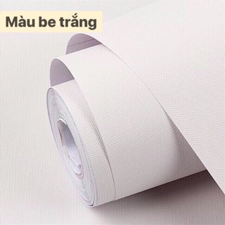 Giấy dán tường màu be 1 màu cuộn dài 10m rộng 45cm quá đẹp