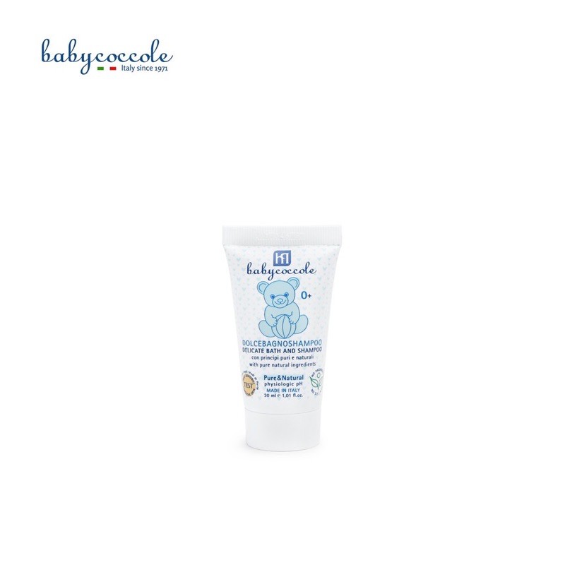 Sữa Tắm Gội Chiết Xuất Hoa Sen Babycoccole 30ml 0M+