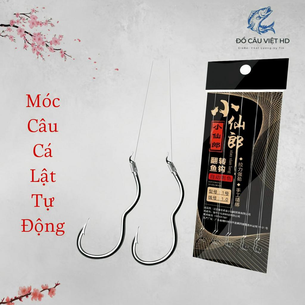Thẻo câu cá buộc sẵn chống lật kiểu mới hàng chính hãng CCTV gồm 10 lưỡi cao cấp