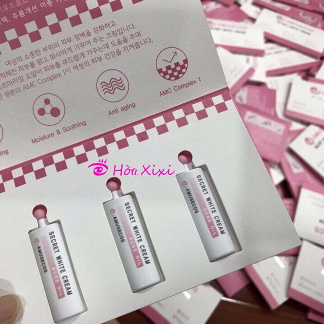 Dung Dịch Làm Hồng Và Se Khít Vùng Kín Amusecos Secret White Cream Rose Oil