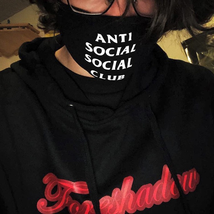 Khẩu trang Anti Social Social Club X NeighborHood ASSC Logo Turbo 911