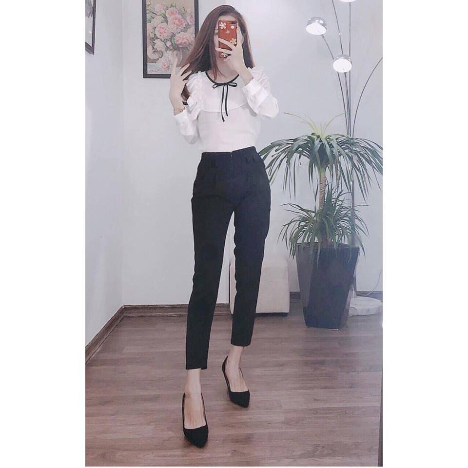 Sơ mi bèo dài tay cho nữ