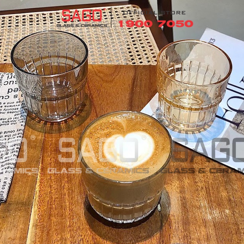 Ly Thủy Tinh DElI LINQ Glass 340ml , 400ml | Tùy Chọn Dung Tích và Màu Sắc