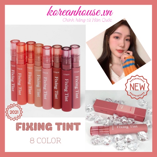 [Chính hãng có bill] SON FIXING TINT ETUDE HOUSE SIÊU BÁM DÍNH LÂU TRÔI 4g 8 Colors