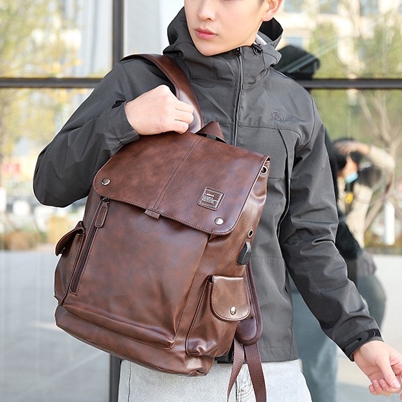 Balo da nam nữ lv thời trang đi học unisex phong cách đeo vai ulzzang đựng laptop nhiều ngăn tiện dụng