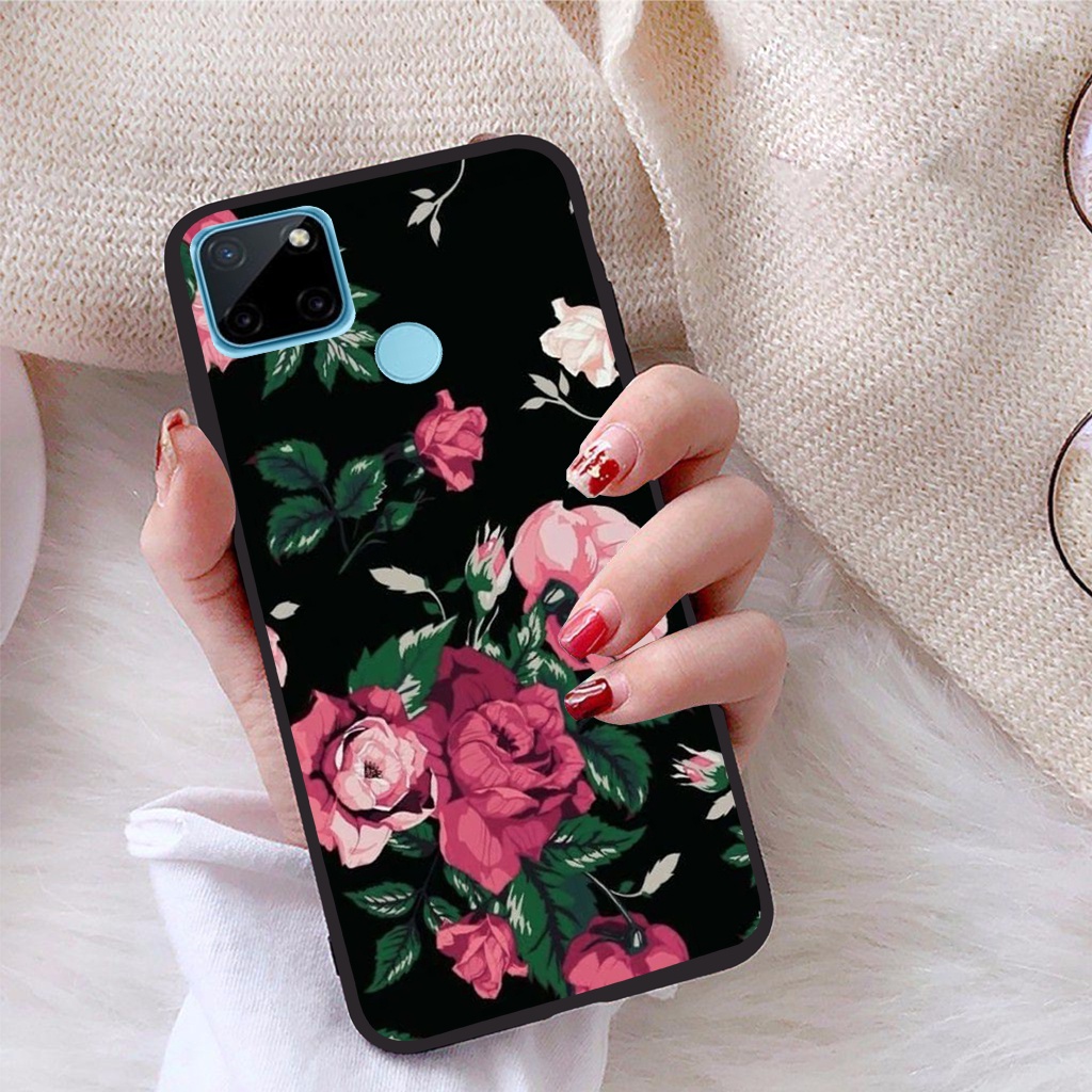 Ốp lưng Realme C21Y viền dẻo TPU BST Hoạ Tiết Hoa