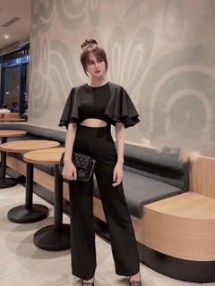 Jump dài khoét eo tay loe