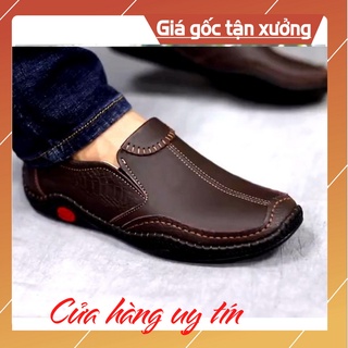 Giày Nam Giày Da Nam thời trang in vân Cá Sấu