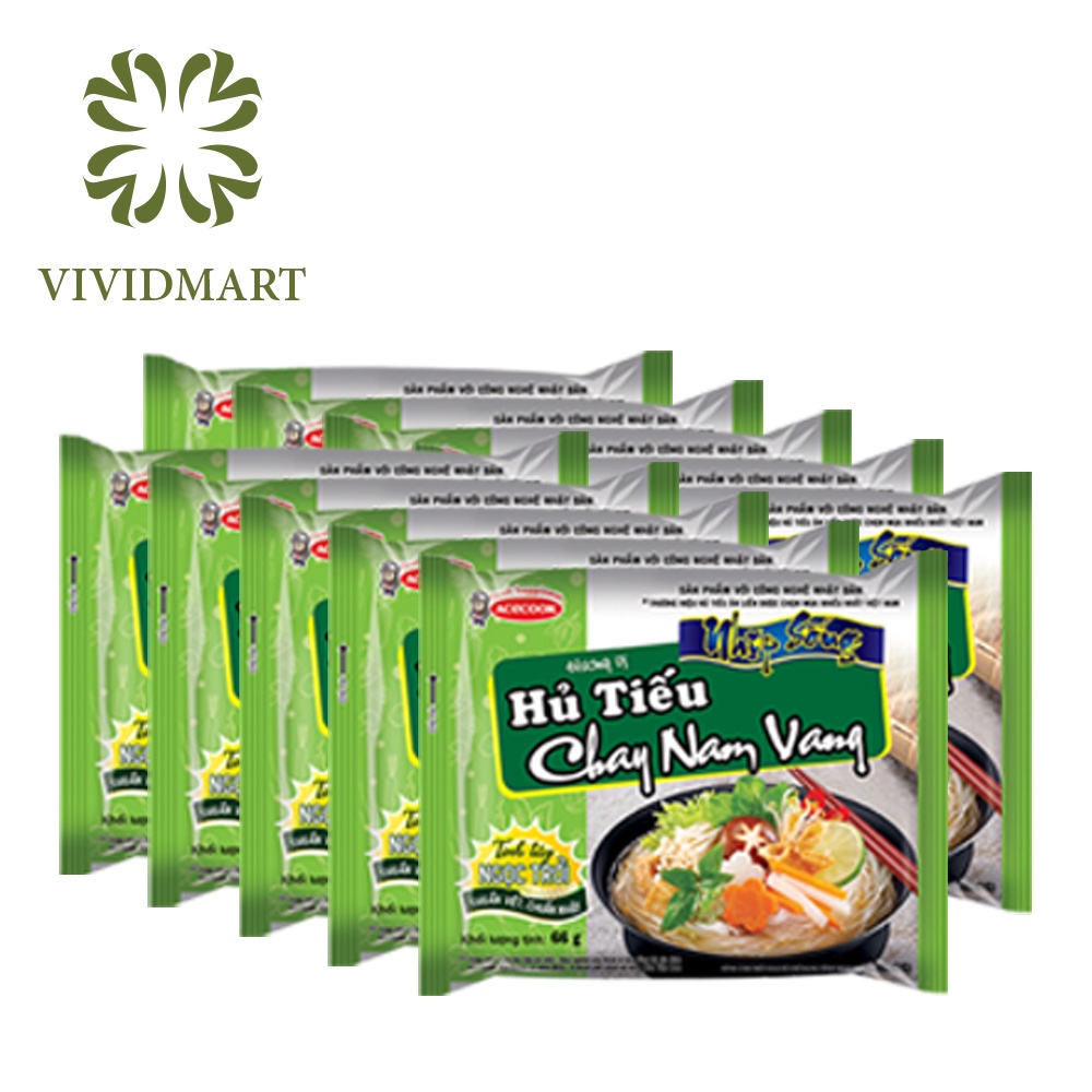 [Toàn quốc] [Combo 10 gói] HỦ TIẾU NHỊP SỐNG 5 VỊ: NAM VANG, SƯỜN HEO, BÒ KHO, NAM VANG KHÔ, HỦ TÍU CHAY – ACECOOK | BigBuy360 - bigbuy360.vn