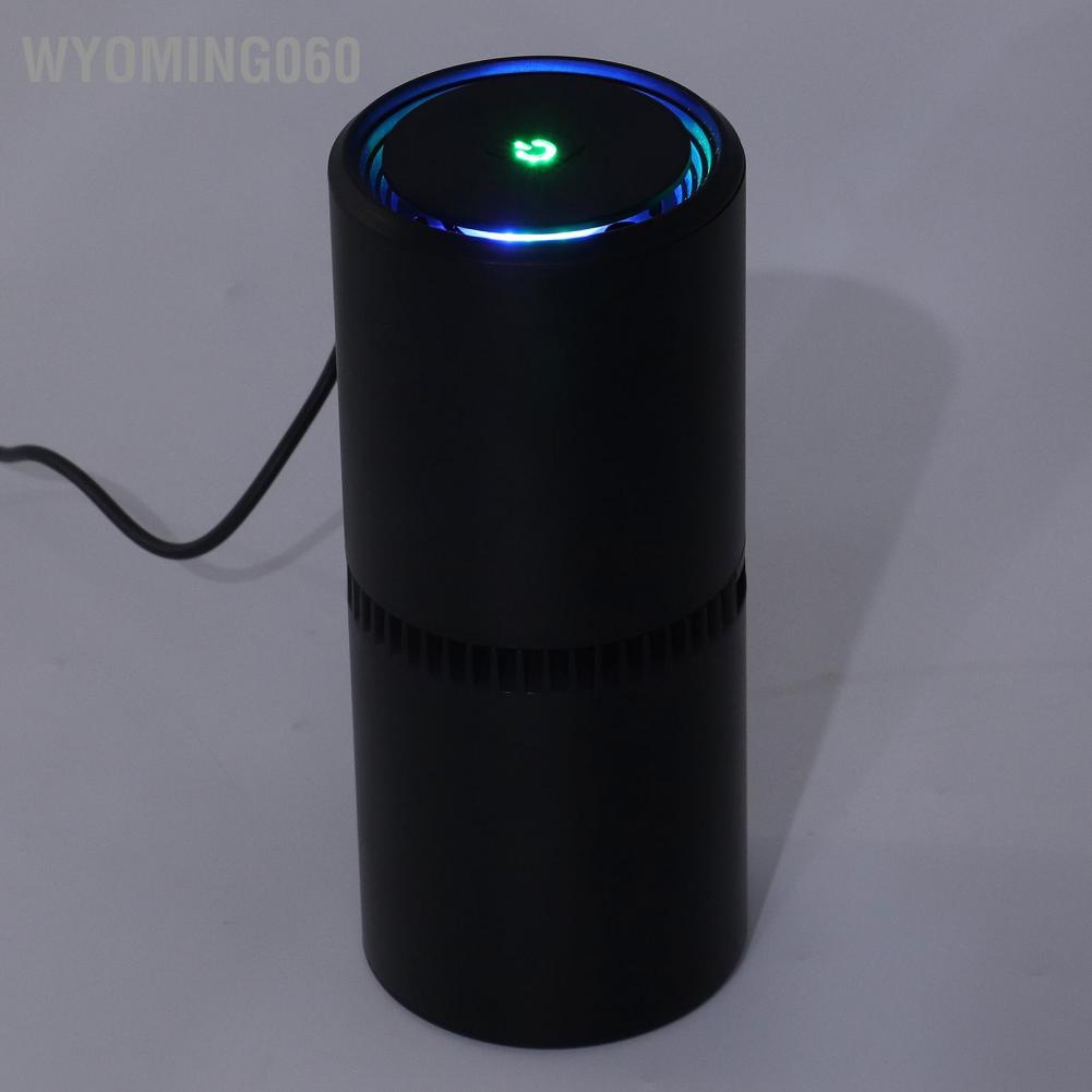 Wyoming060 Car Purifier Multi Purpose Dual USB Interface Small Portable Household Negative Ion for Home Office