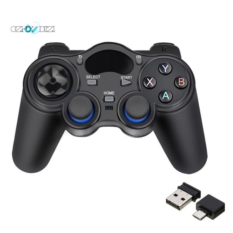 Tay cầm chơi game không dây OTG 2.4G cho PS3 Android TV Box Raspberry Pi4 Retropie