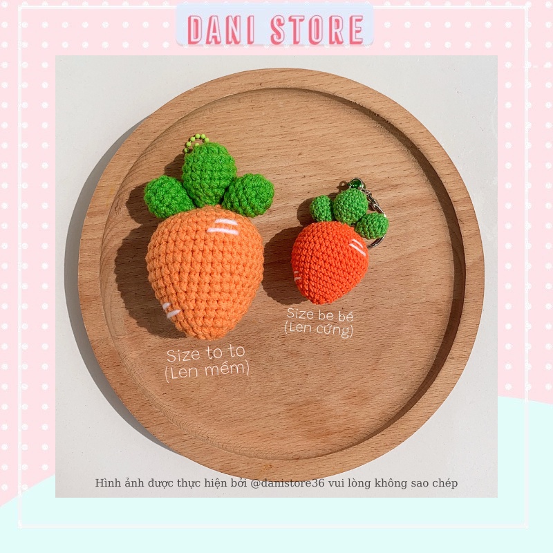 Móc khóa len cà rốt handmade | MADE BY DANI