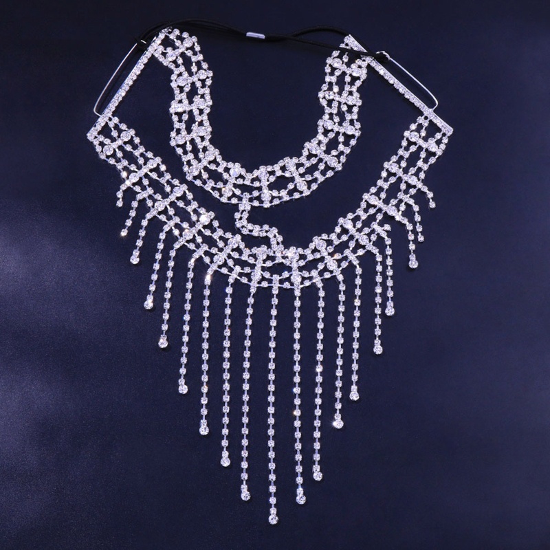 Mạng Che Mặt Hóa Trang Phối Tua Rua Đính Đá Lấp Lánh