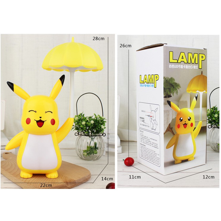 Đèn Pikachu cho bé(2019)Nhựa cao cấp, kháng vỡ, bền màu