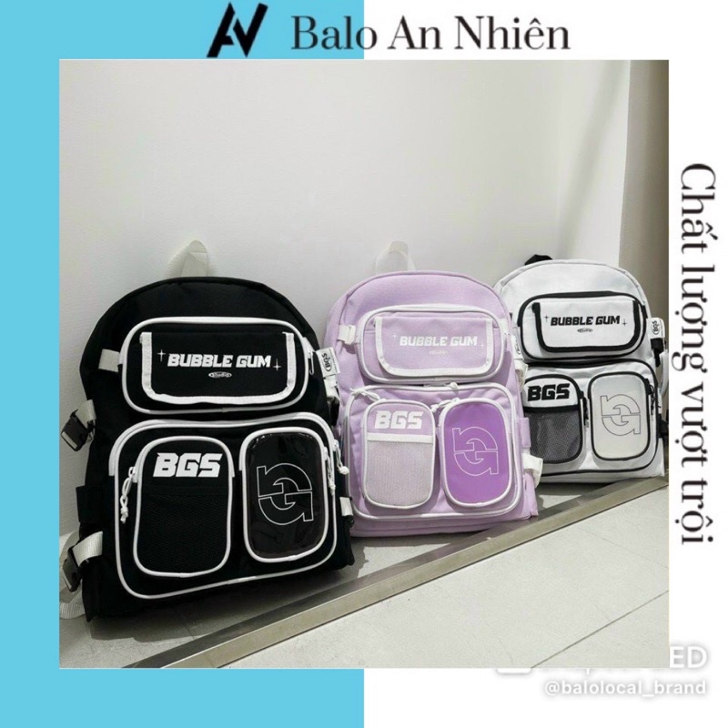 [HÀNG CAO CẤP] Balo Buble Gum Studio Đi Học, Đi Chơi Thời Trang Chống Nước Nam Nữ BGS