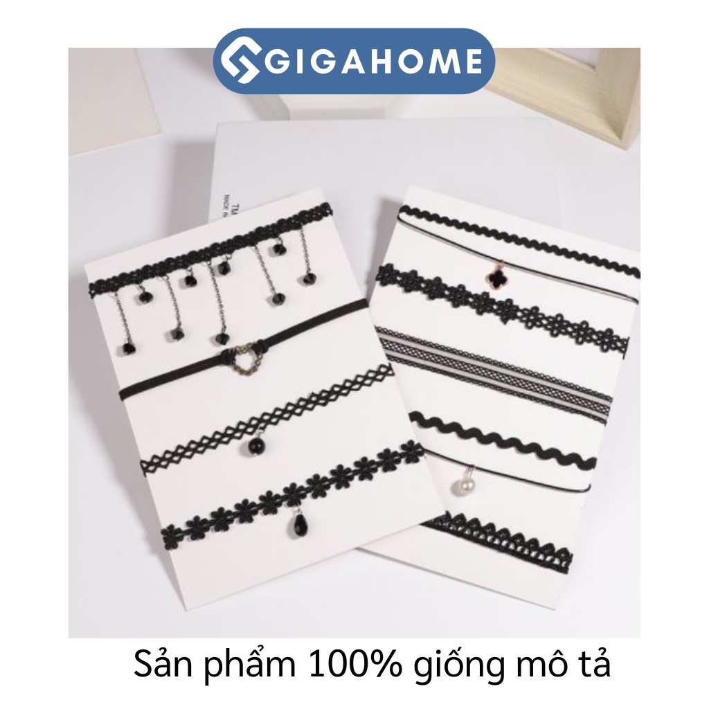 Vòng Cổ Chocker Nữ GIGAHOME Phong Cách Hàn Quốc Cá Tính, Thời Trang 6146