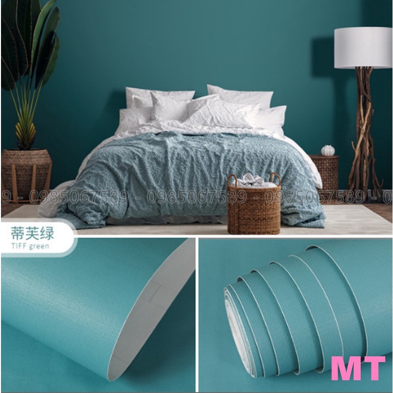 Giấy dán tường trơn phòng ngủ một màu đơn giản đẹp có sẵn keo
