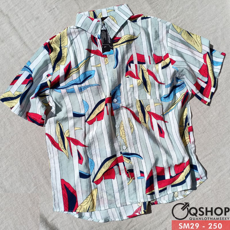 ÁO SƠ MI ĐI BIỂN NAM FORM RỘNG SM29