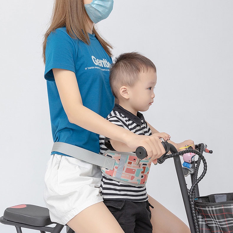 Đai Đi Xe Máy An Toàn Cho Bé Từ 1-10 Tuổi Chống Ngã Đeo Vai Thắt Lưng Đai Ngực Xe Điện Xe Đạp Thoáng Khí