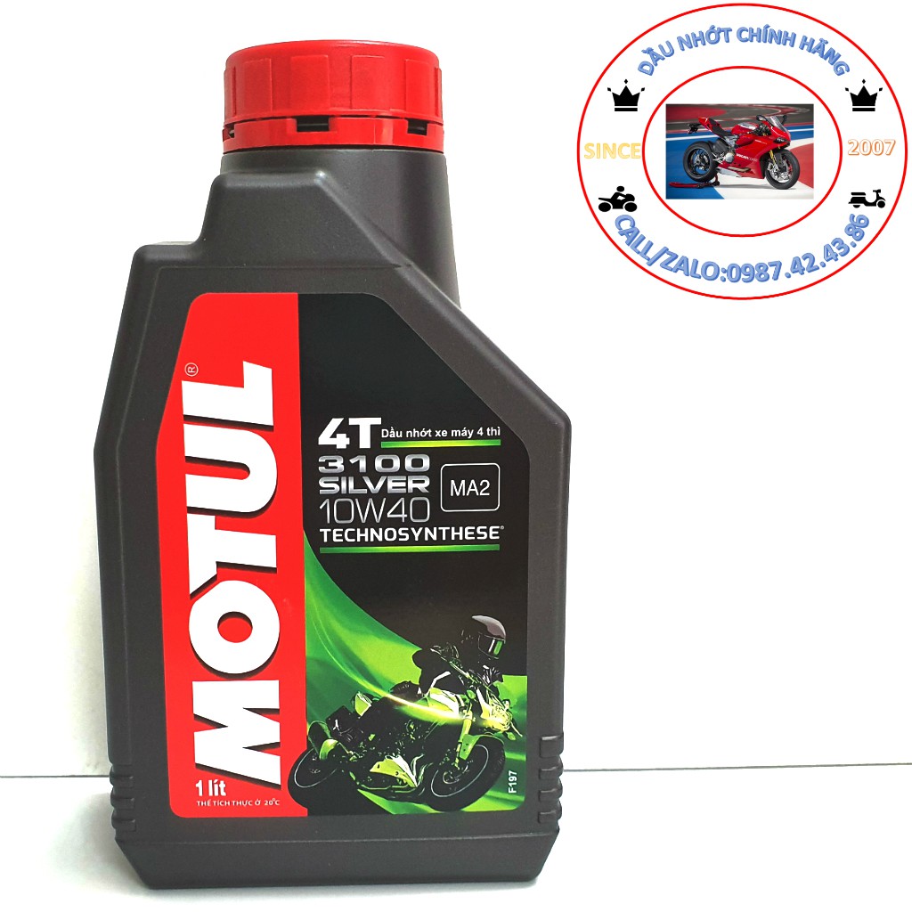 Nhớt xe số cao cấp Motul 3100 Silver 1L