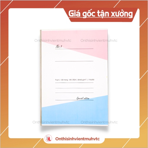 HẢI TIẾN Vở kẻ ngang 72 trang, 120 trang, giấy không bụi