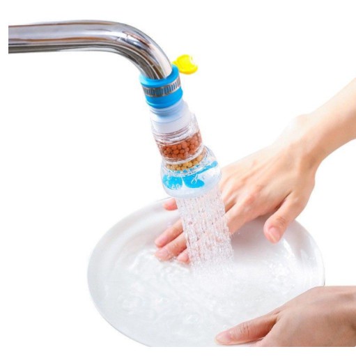 Đầu Vòi Nước Tăng Áp, Vòi Rửa Chén Thông Minh Chứa Hạt Lọc Bẩn, Xoay 360 Độ