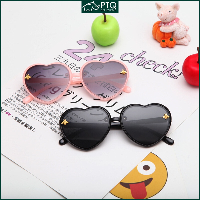 Kính Mát Hình Trái Tim Chống Tia UV400 Sự Bảo Vệ