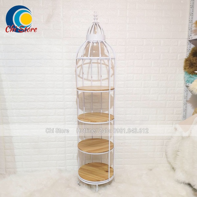 Kệ Lồng Chim Trang Trí Decor Phòng Khách Sang Trọng HÀNG NHẬP KHẨU, Kệ Trưng Bày Hình Lồng Chim Phong Cách Tân Cổ Điển