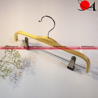 Bộ 5 Móc Kẹp Quần Gỗ Dán Cao Cấp(SPE-5KGTRE)