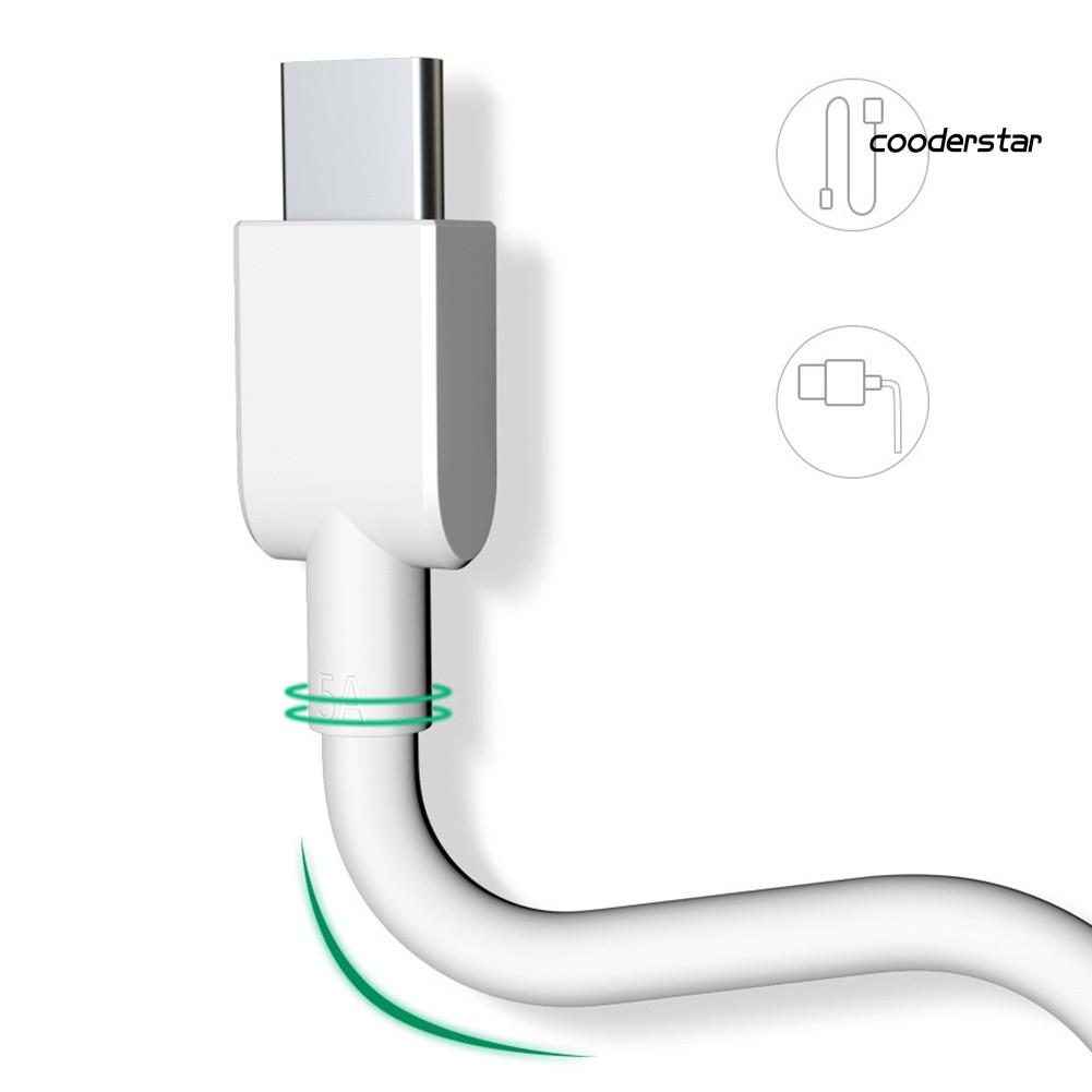 ★COOD★1/2m 5A Flash Charge Type-C Charging Cable Data Transfer Cord for OPPO VOOC