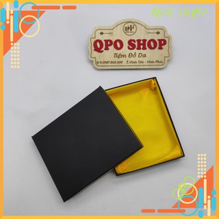 [Bán Lỗ] Hộp Đựng Ví Nam Lót Vải lụa Vàng Loại Đẹp