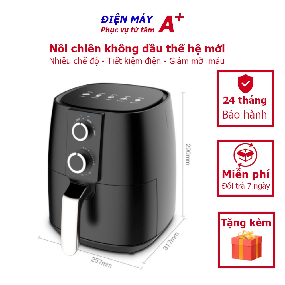 Nồi chiên không dầu Camel 6L - 6,5L - 7L Phiên bản 2022 [1 đổi 1 bất kể lý do]