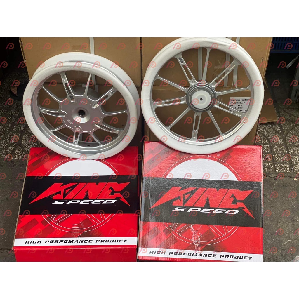 VÀNH MÂM ĐÚC CNC KINGSPEED AB VISION AB 125 CLICK 110 SCOOPY MÀU TRẮNG HÀNG NHẬP CHÍNH HÃNG - ANHPHONGINDO