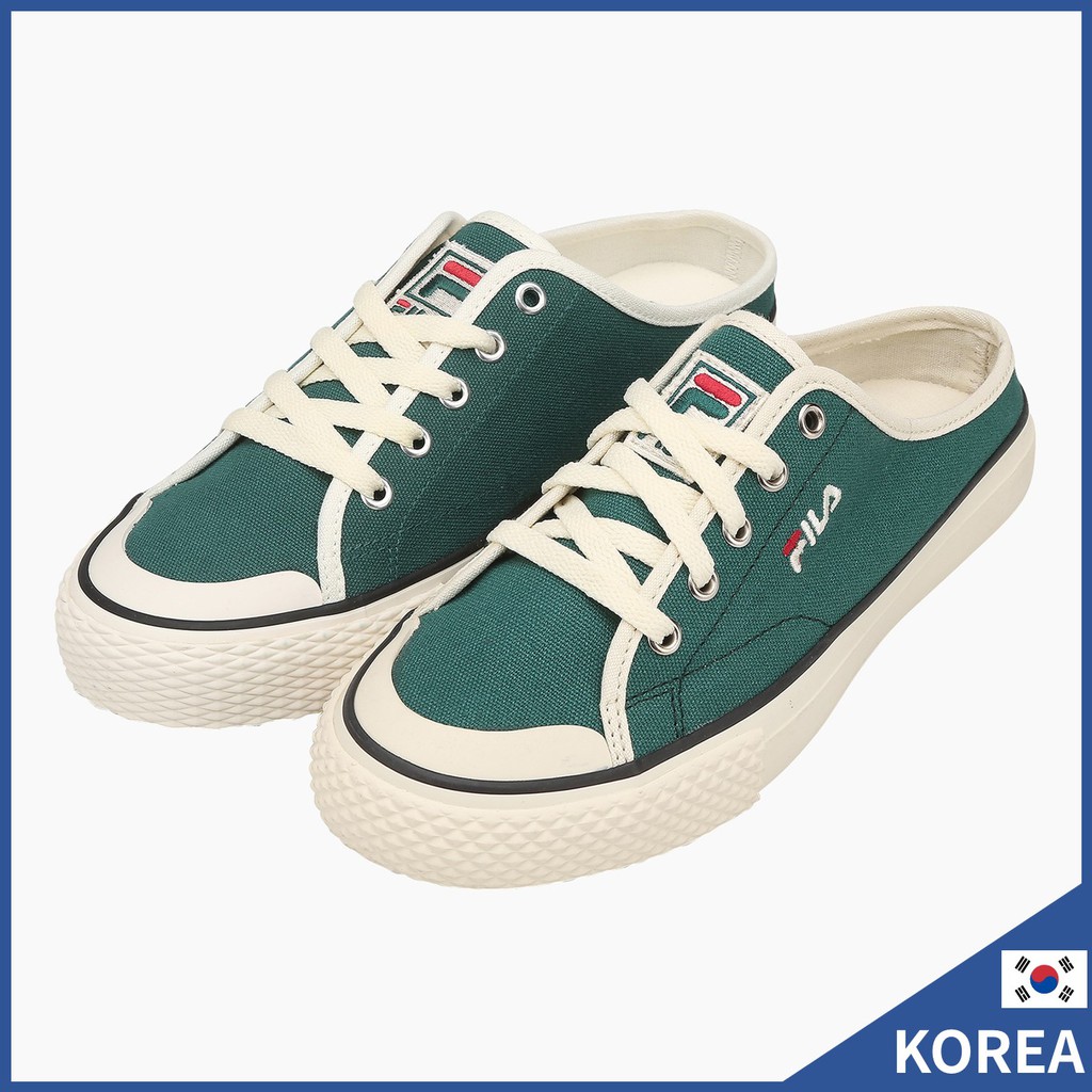 [FILA] Classic Kicks B Mule Lace, Slip On, Bloafer (Trắng, Đen, Màu be, Vàng, Xanh lục)