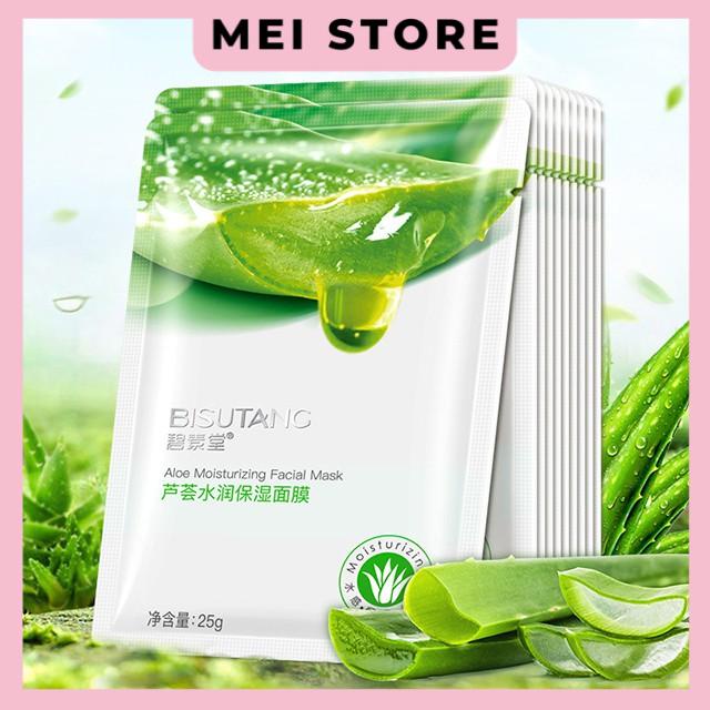 Mặt nạ nha đam Bisutang cấp nước se khít lỗ chân lông
