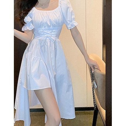 Đầm Thời Trang Mùa Hè Màu Trắng Đen Phong Cách Pháp K4444 50%