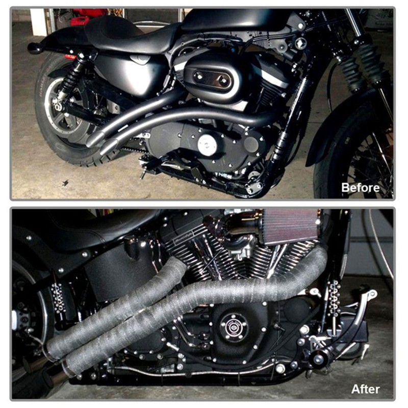 Cuộn dây quấn cách nhiệt cho ống xả khí xe máy 19 inch 5m