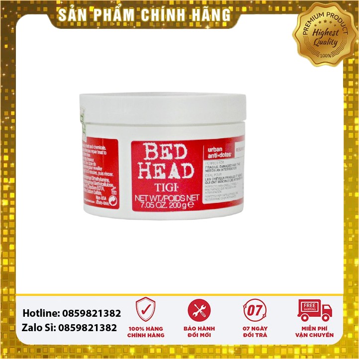 [ HÀNG CTY ] HẤP - Ủ Tóc Tigi Đỏ Phục Hồi Hư Tổn Level 3 200ML - 600ML