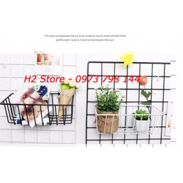 [ĐẠO CỤ CHỤP HÌNH] GIỎ LƯỚI ĐA NĂNG CÓ MÓC TREO, DECOR SIÊU ĐẸP (GIỎ TRUNG)