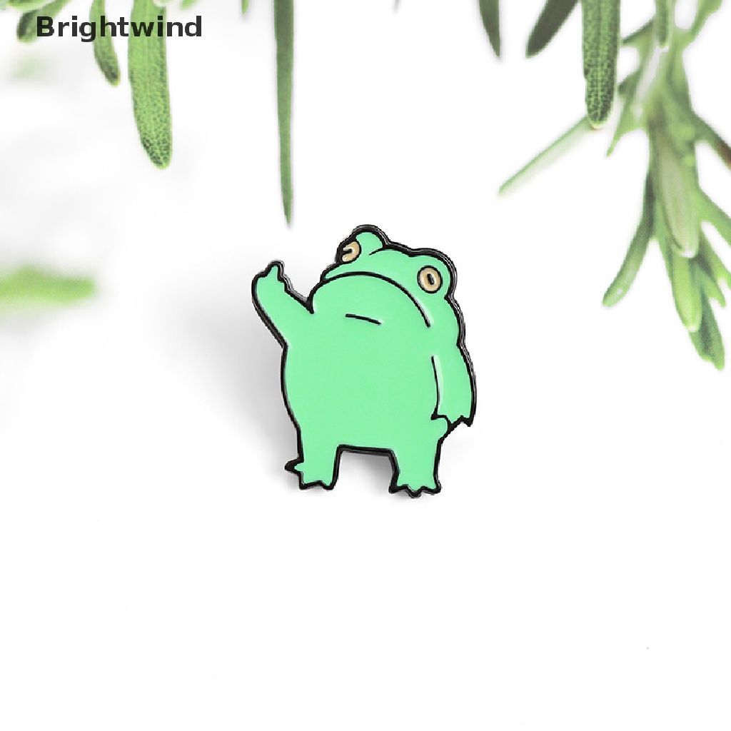 Ghim cài hình ếch tráng men trang trí cổ áo/ quần áo/ balo cho nữ